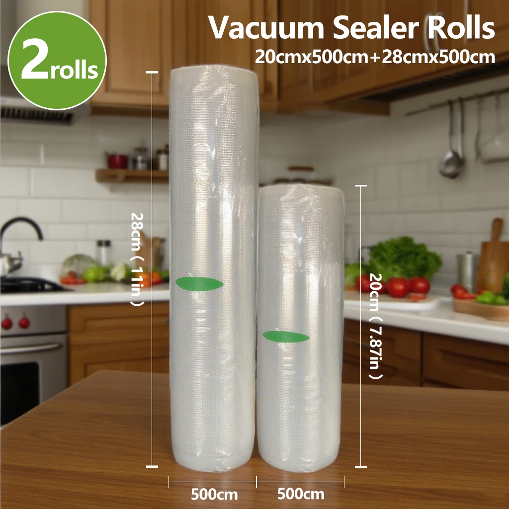 Pa Food Vacuum Bag Food Preservation Vacuum Sealing Machine Roll Sealing Bag 28X500Cm and 25X500Cm Bpa Low Temperature Cooking Freezing Bag
Pa Food Vacuum Bag Food Preservation Vacuum Sealing Machine Roll Sealing Bag 28X500Cm and 25X500Cm Bpa Low Temperature Cooking Freezing Bag