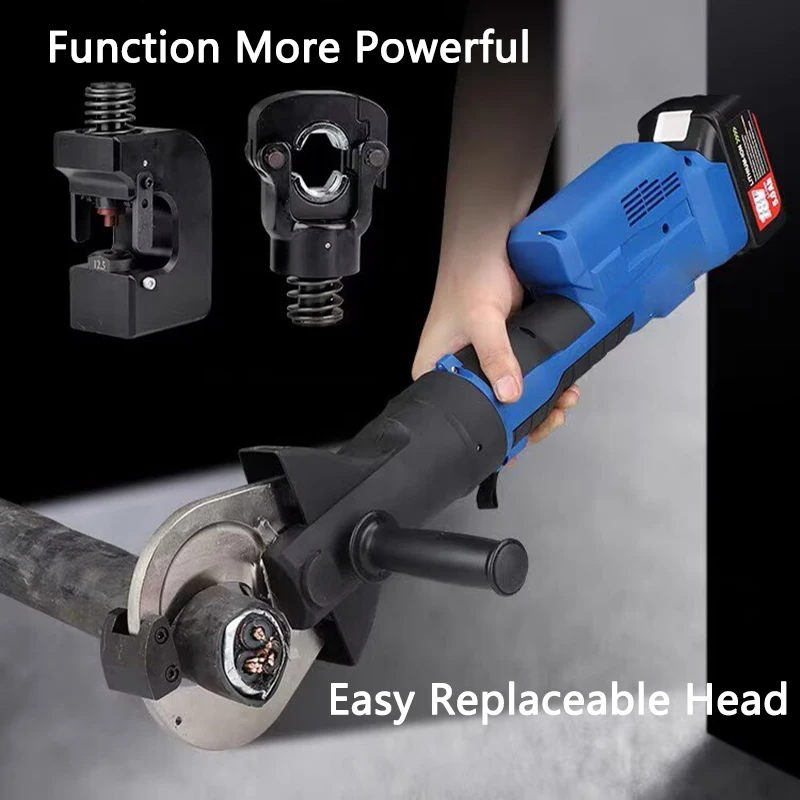 Three in One Crimping/Cutting/Punching Electric Hydraulic Pliers SZ-400 Wire Terminal Crimping/Cable Cutter/Angle Steel Puncher
Three in One Crimping/Cutting/Punching Electric Hydraulic Pliers SZ-400 Wire Terminal Crimping/Cable Cutter/Angle Steel Puncher