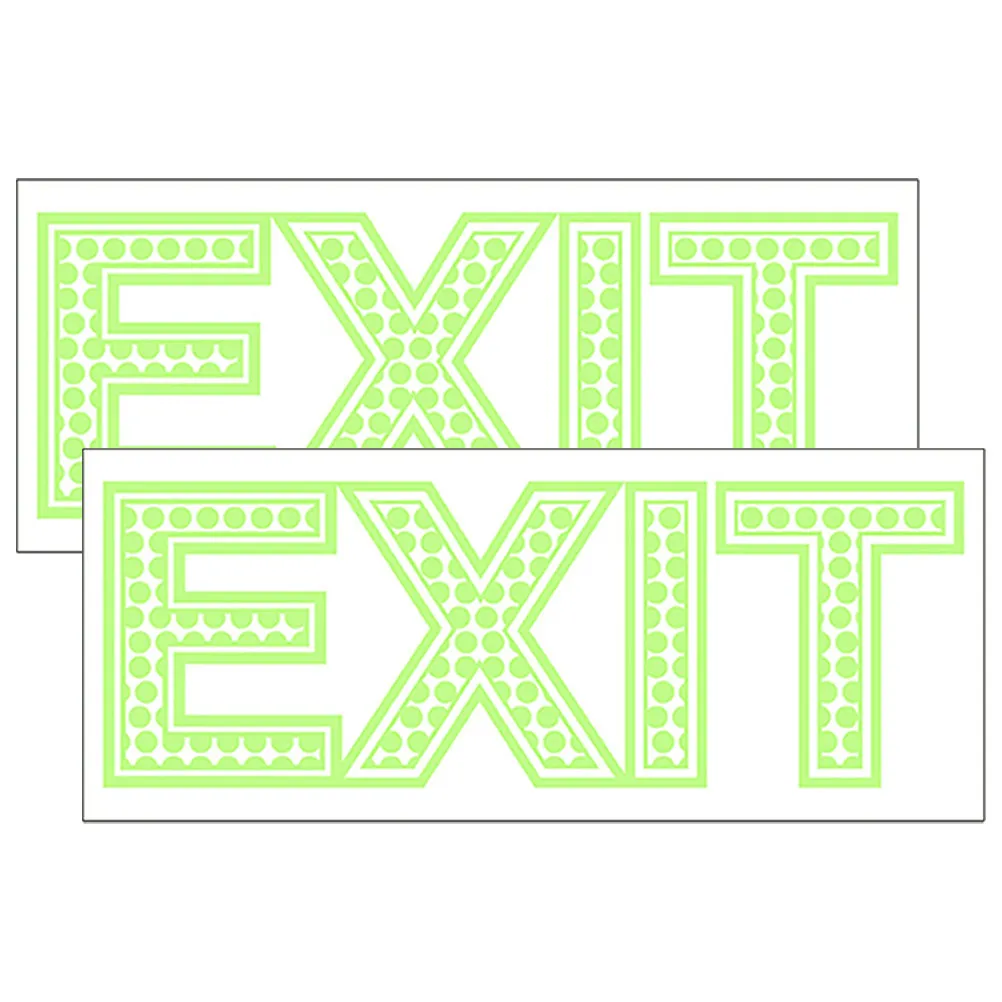 2 Sheets Glow in The Dark Exit Sticker Pet Safety Material Light Emergency Exit Sign Decal Adhesive
2 Sheets Glow in The Dark Exit Sticker Pet Safety Material Light Emergency Exit Sign Decal Adhesive