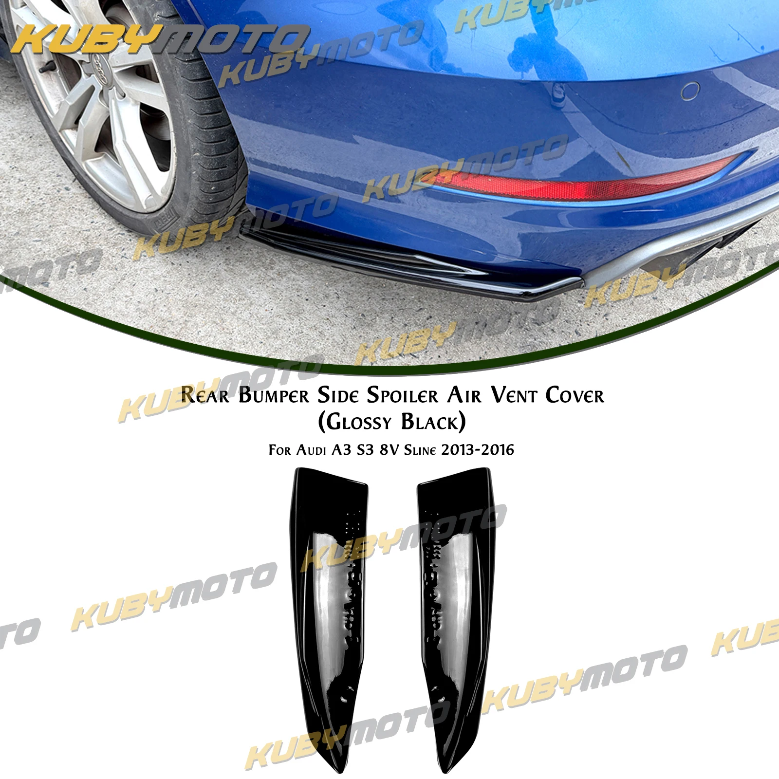 Car Rear Side Splitter For Audi A3 S3 8V Sline 2013-2016 Sedan 4 Door Rear Bumper Side Spoiler Air Vent Cover Splitters Canards
Car Rear Side Splitter For Audi A3 S3 8V Sline 2013-2016 Sedan 4 Door Rear Bumper Side Spoiler Air Vent Cover Splitters Canards