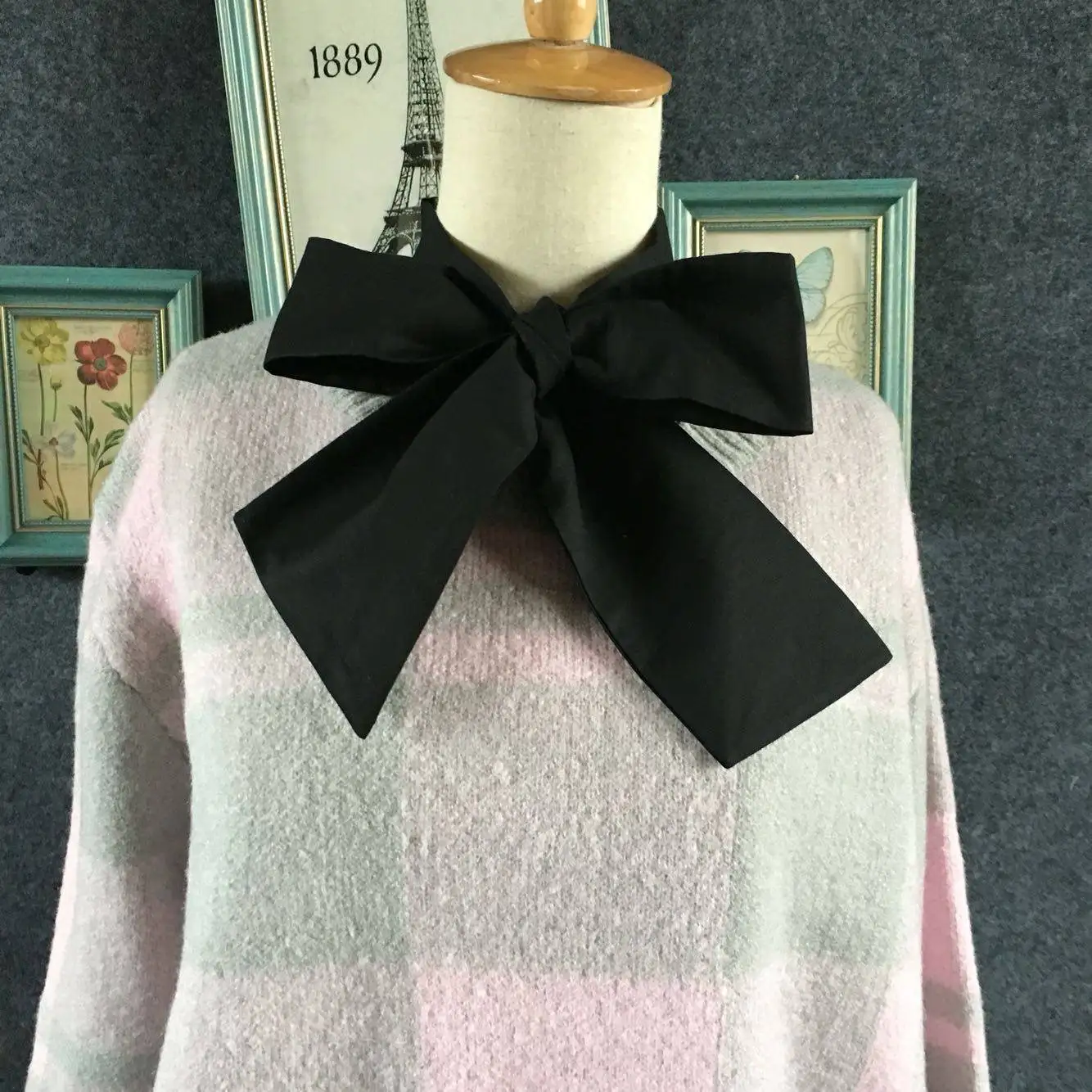 Большой черный воротник-бабочка из чистого хлопка, накладной воротник для свитера, осенне-зимний, для женщин
Большой черный воротник-бабочка из чистого хлопка, накладной воротник для свитера, осенне-зимний, для женщин