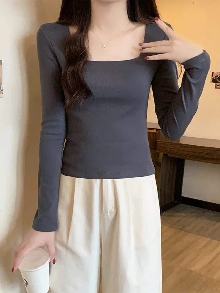 Футболка Long Sve из чистого хлопка, женская футболка Base irt, облегающий топ с квадратным воротником для всех сезонов, повседневные поездки на работу, путешествия
Футболка Long Sve из чистого хлопка, женская футболка Base irt, облегающий топ с квадратным воротником для всех сезонов, повседневные поездки на работу, путешествия