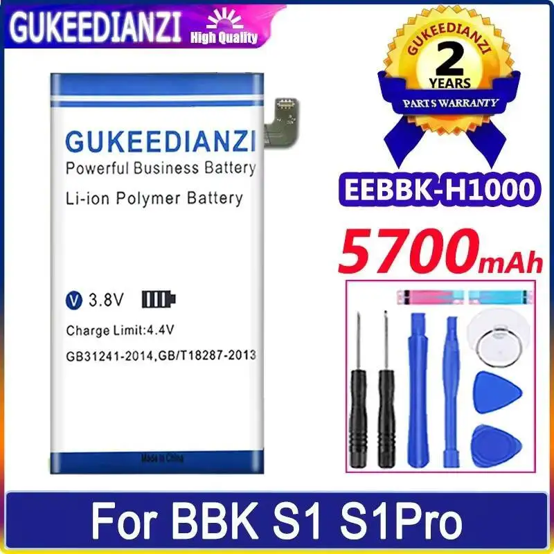 For Bbk S1 Pro S1pro Stable Eebbk-H1000 Mobile Phone Battery 5700Mah 
For Bbk S1 Pro S1pro Stable Eebbk-H1000 Mobile Phone Battery 5700Mah