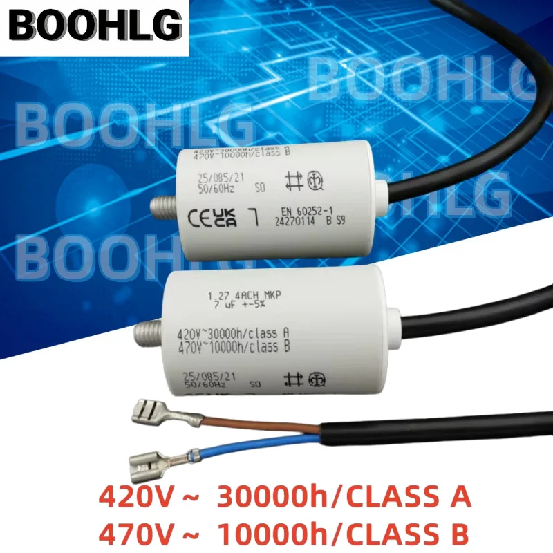 1Pcs 1.27.4ACH MKP 7uF 420V Motor Start Run Capacitor
1Pcs 1.27.4ACH MKP 7uF 420V Motor Start Run Capacitor