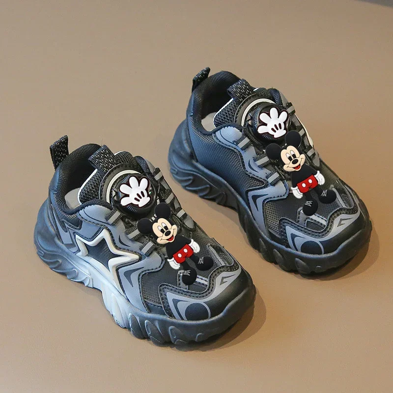 Disney Mickey Mouse Children Sports Shoes Spring Autumn Boys girl Casual Shoes Rotating Buttons Girls Soft Sole Baby Sneakers
Disney Mickey Mouse Children Sports Shoes Spring Autumn Boys girl Casual Shoes Rotating Buttons Girls Soft Sole Baby Sneakers