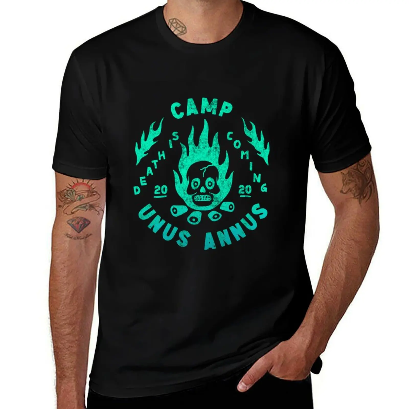 Camp Unus Annus logo T-Shirt Modern Print Casual T-Shirt
Camp Unus Annus logo T-Shirt Modern Print Casual T-Shirt