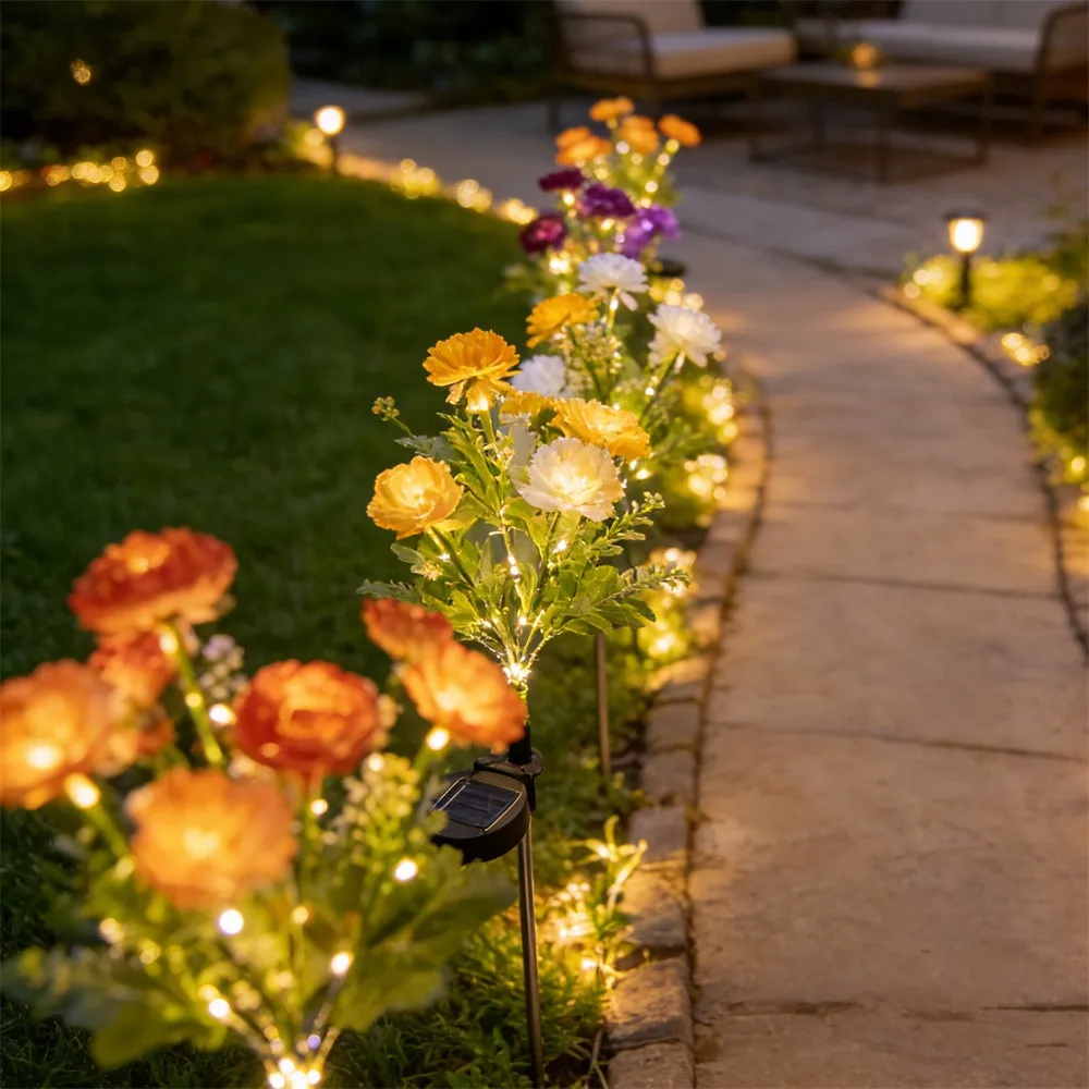 7-Head Solar LED Lights Snow Lotus Flower Lawn Lamp Outdoor Waterproof For Yard Patio Garden Decoration Flower Holiday Party Lam
7-Head Solar LED Lights Snow Lotus Flower Lawn Lamp Outdoor Waterproof For Yard Patio Garden Decoration Flower Holiday Party Lam