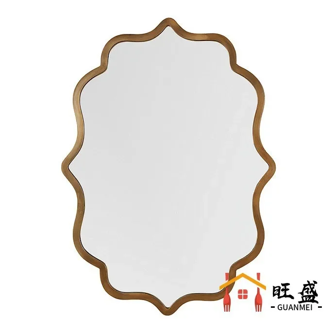 Nordic bathroom mirror, bathroom wall-mounted vanity mirror, hallway retro creative decorative mirror
Nordic bathroom mirror, bathroom wall-mounted vanity mirror, hallway retro creative decorative mirror
