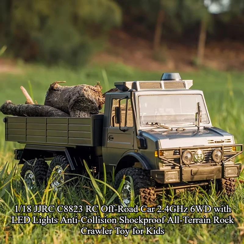 Радиоуправляемая внедорожная машина JJRC C8823 1/18, 2,4 ГГц, 6WD, со светодиодами, противоударная, для всех типов местности, краулер, игрушка для детей
Радиоуправляемая внедорожная машина JJRC C8823 1/18, 2,4 ГГц, 6WD, со светодиодами, противоударная, для всех типов местности, краулер, игрушка для детей