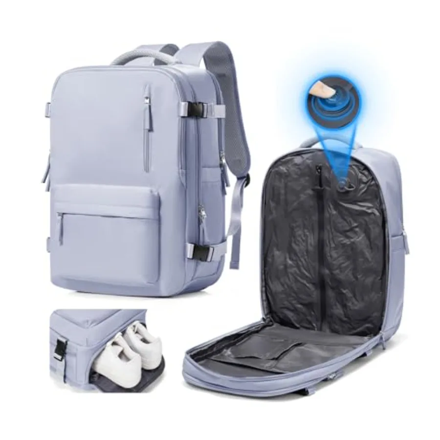 Vacuum Seal Travel Backpack Built-in Pump, Air Compression System Vacuum Vacpack Backpack Travel Bag for Women Men Carry On Sui
Vacuum Seal Travel Backpack Built-in Pump, Air Compression System Vacuum Vacpack Backpack Travel Bag for Women Men Carry On Sui