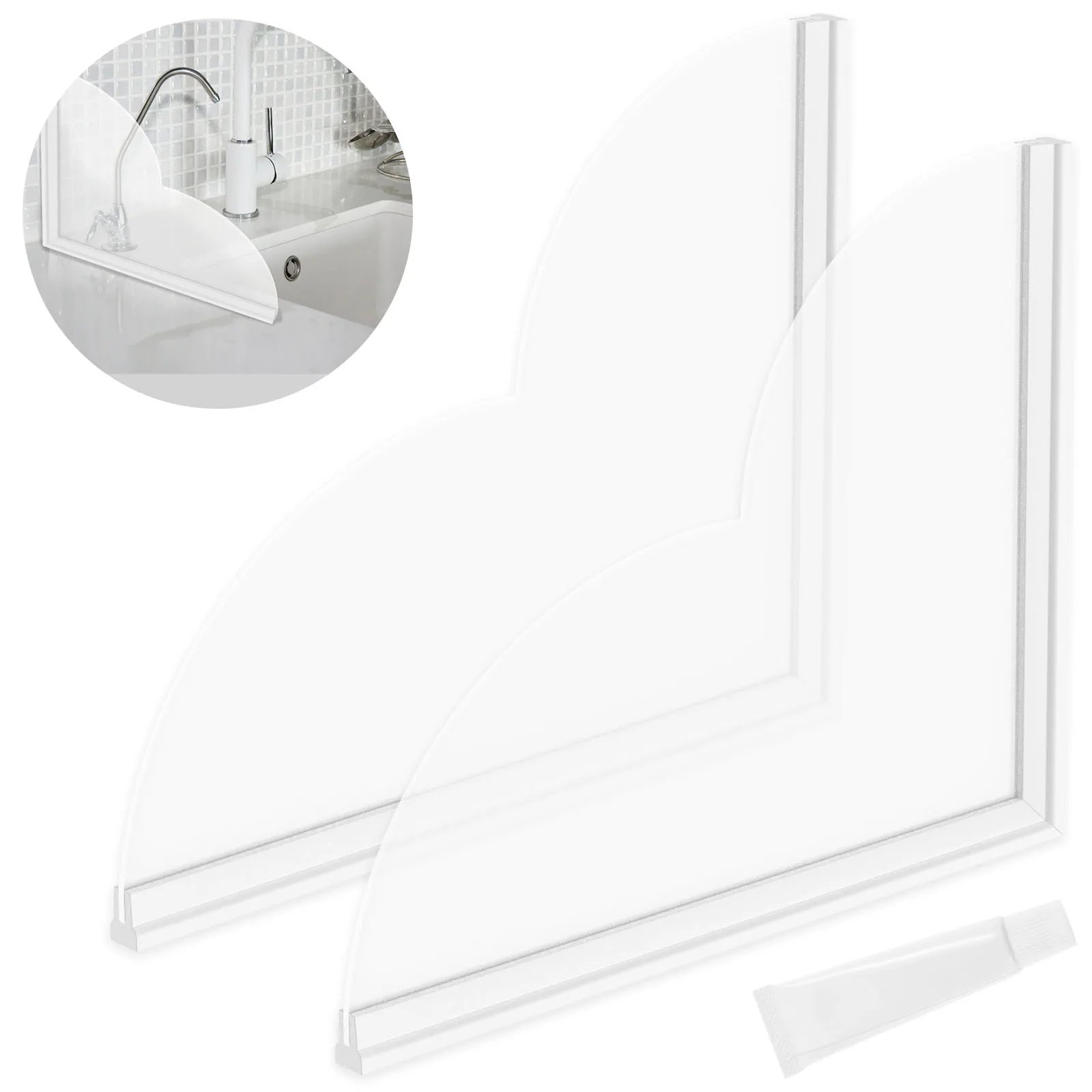 2Pcs Shower Water Guard for Bathtub Self-Adhesive Shower Water Blocker Reusable Acrylic Bathtub Edge Guard Waterproof Shower
2Pcs Shower Water Guard for Bathtub Self-Adhesive Shower Water Blocker Reusable Acrylic Bathtub Edge Guard Waterproof Shower