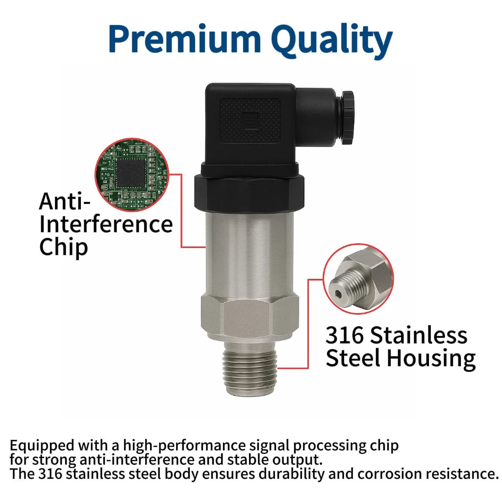 2026 Industrial Pressure Sensor Transmitter for Water Oil Air Monitoring
2026 Industrial Pressure Sensor Transmitter for Water Oil Air Monitoring