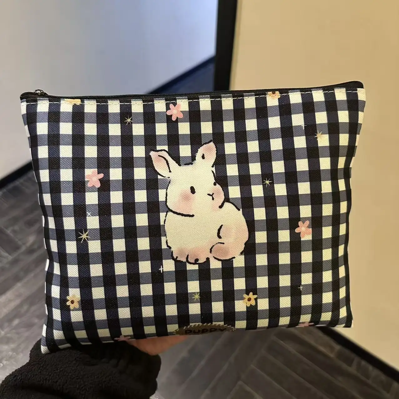 Ladies' Makeup Bag Korean Cartoon Bunny Plaid Cute Sweet Kawaii Portable Travel Large Capacity Multi-functional Storage Bag
Ladies' Makeup Bag Korean Cartoon Bunny Plaid Cute Sweet Kawaii Portable Travel Large Capacity Multi-functional Storage Bag