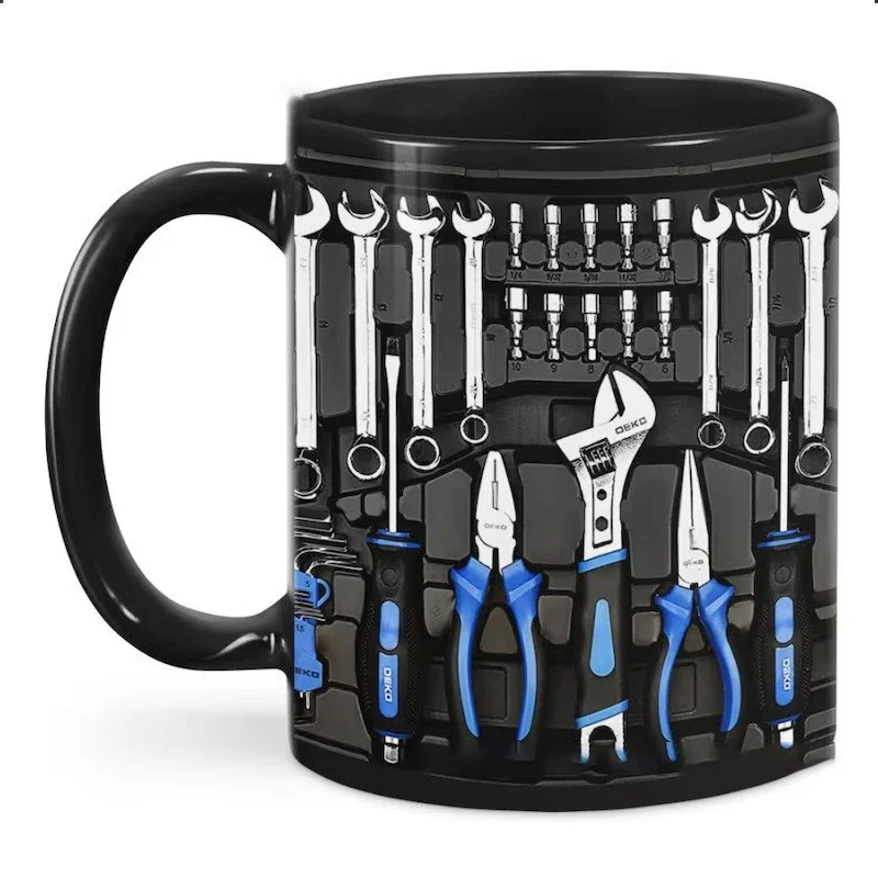 New Funny Toolbox Design Ceramic Coffee Mug 325ML Mechanic Water Cup Wrench Pattern Sturdy Mechanic Mug Auto/Car Mechanic Gift
New Funny Toolbox Design Ceramic Coffee Mug 325ML Mechanic Water Cup Wrench Pattern Sturdy Mechanic Mug Auto/Car Mechanic Gift