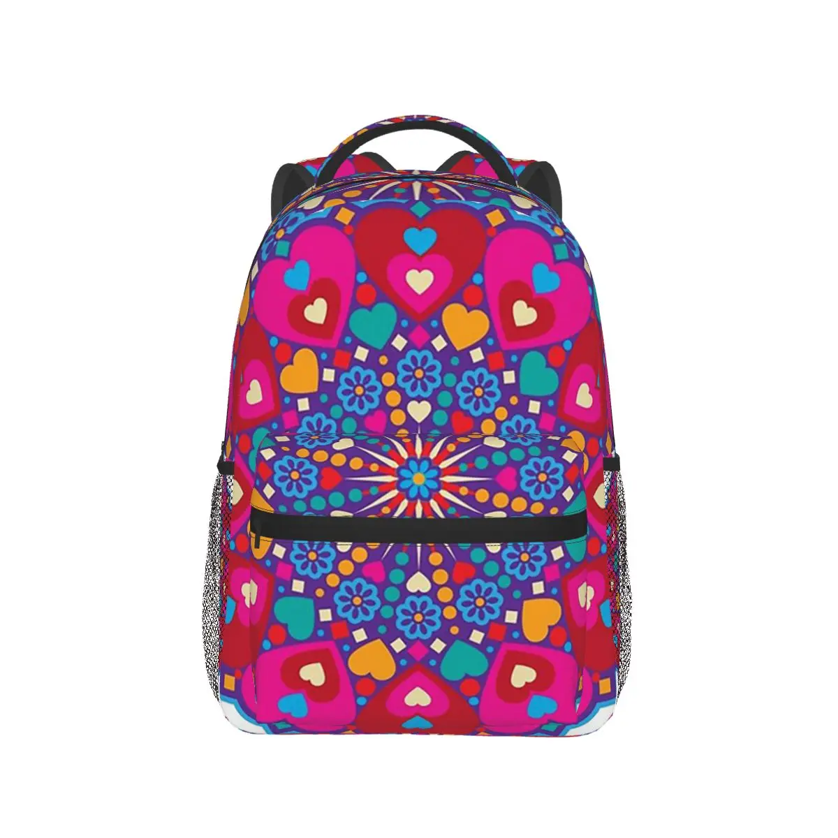 Colorful Sweet Hearts Mandala Backpack Hot Sale Daypack Large Capacity Kids BookBag School Bag Shoulder Bags for Men Women
Colorful Sweet Hearts Mandala Backpack Hot Sale Daypack Large Capacity Kids BookBag School Bag Shoulder Bags for Men Women