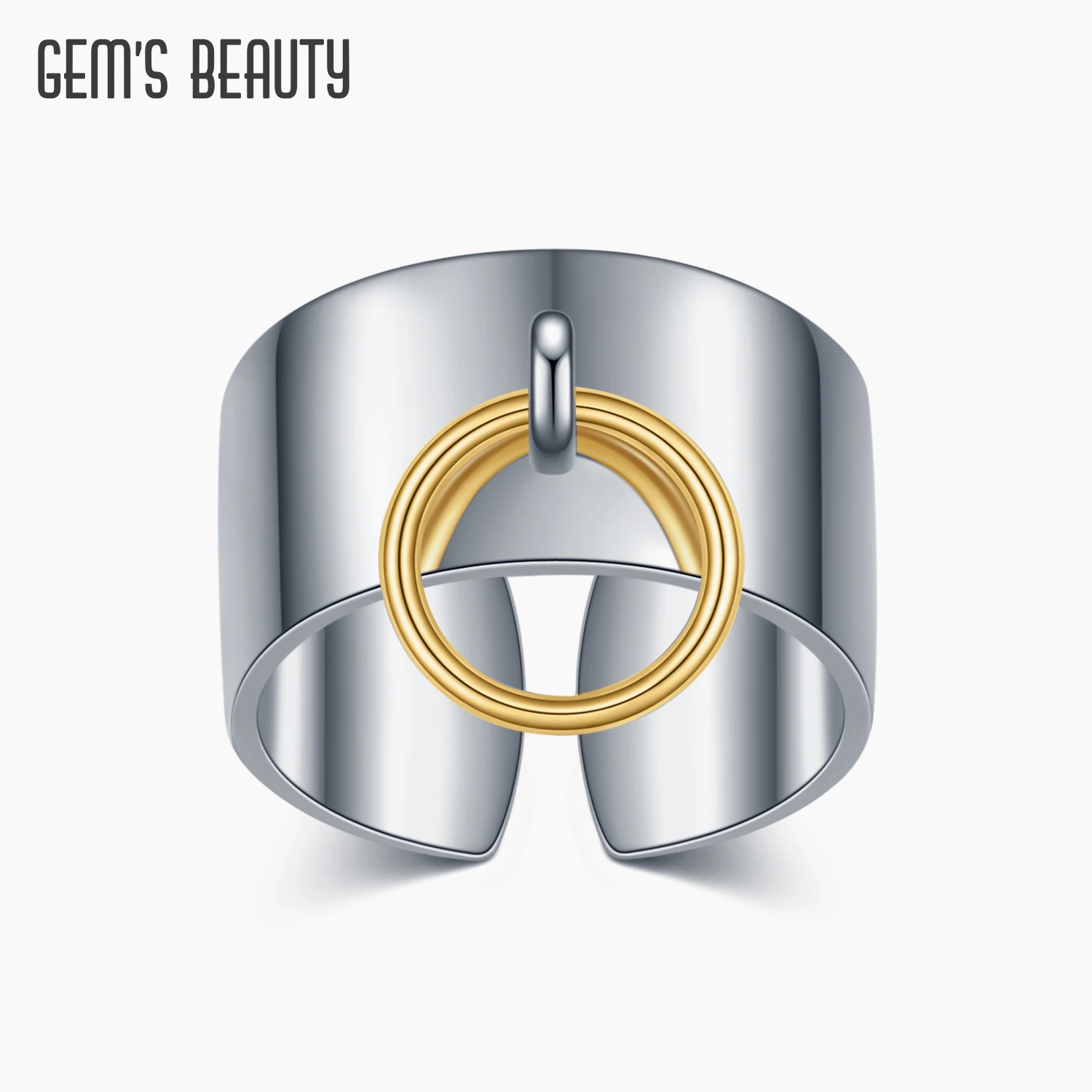 GEM'S BEAUTY 18K золотое двухцветное 925 Серебряное открытое регулируемое кольцо Смешанное И игривое кольцо для девочек и мальчиков хип-хоп ювелирные изделия
GEM'S BEAUTY 18K золотое двухцветное 925 Серебряное открытое регулируемое кольцо Смешанное И игривое кольцо для девочек и мальчиков хип-хоп ювелирные изделия