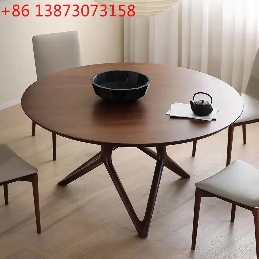 Nordic simple solid wood Italian medieval restaurant ash wood round dining table
Nordic simple solid wood Italian medieval restaurant ash wood round dining table