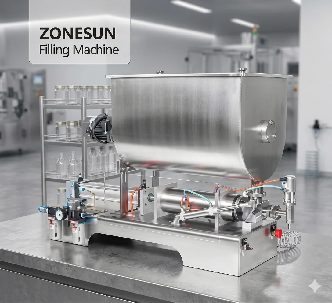 ZONESUN Chili Sauce Filling Machine Quantitative Filler Machinery Pneumatic Slurry Mixing Filling Machine
ZONESUN Chili Sauce Filling Machine Quantitative Filler Machinery Pneumatic Slurry Mixing Filling Machine