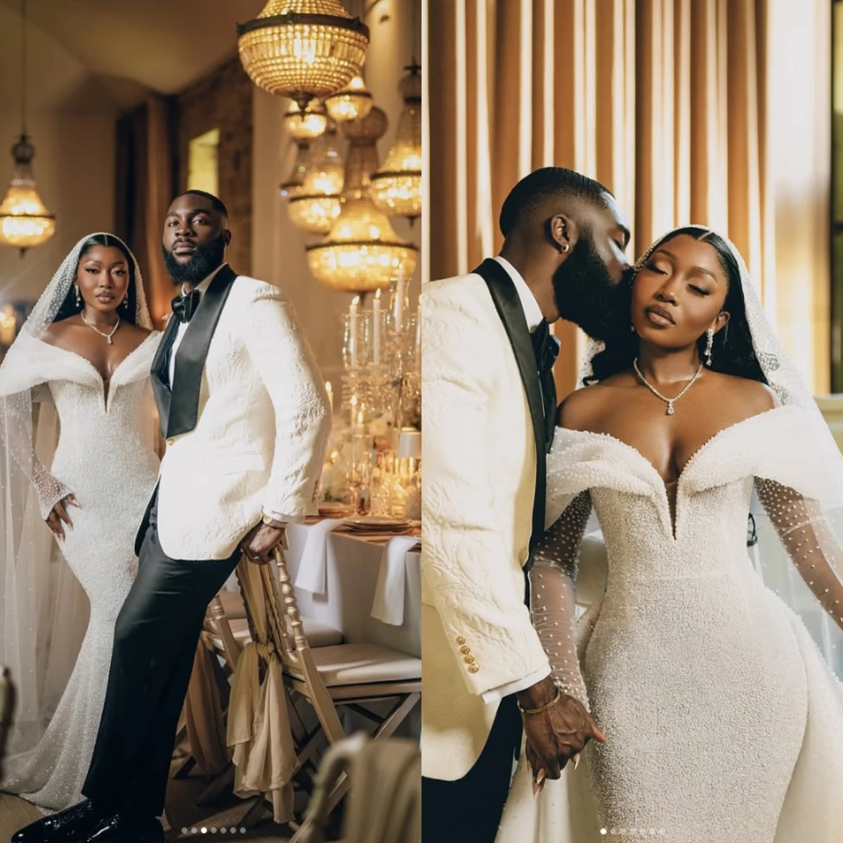 Aso Ebi Mermaid Lace Bead Wedding Dress V-neck Transparent Long Sleeve African Women's Bridal Dress Vestido De Novia Customized
Aso Ebi Mermaid Lace Bead Wedding Dress V-neck Transparent Long Sleeve African Women's Bridal Dress Vestido De Novia Customized