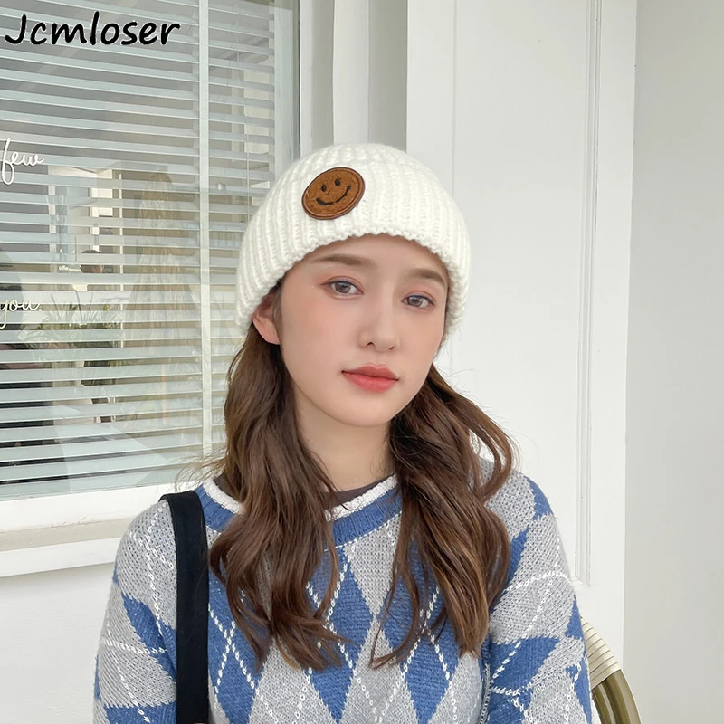 Fashion brand Winter Hat smiley knitted Cashmere Winter Hats For Women Fashion Warm Beanie Hats Women Solid Adult Cover Head Cap
Fashion brand Winter Hat smiley knitted Cashmere Winter Hats For Women Fashion Warm Beanie Hats Women Solid Adult Cover Head Cap