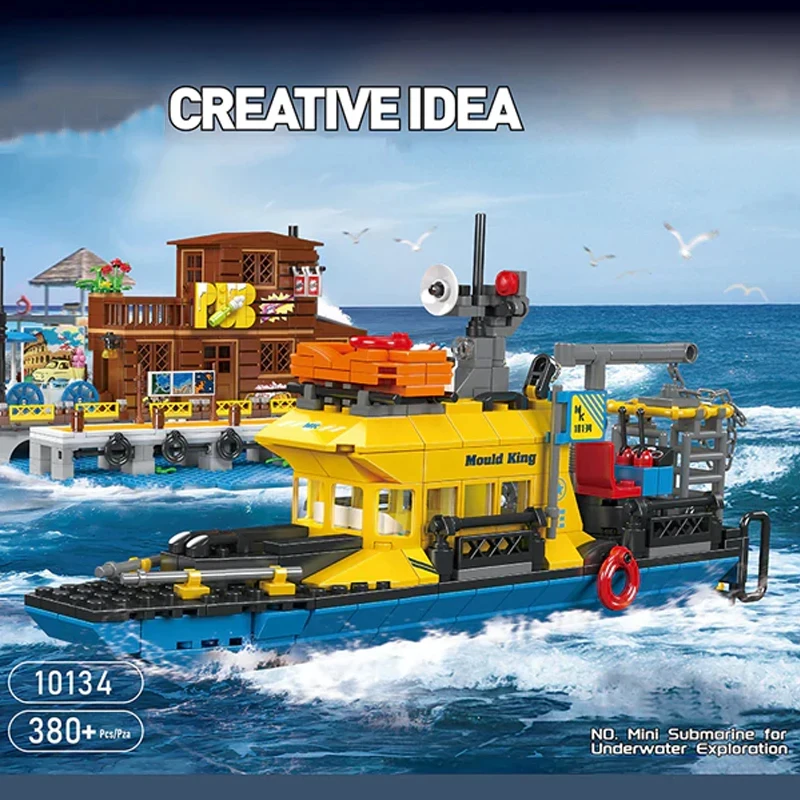 380PCS Mini Underwater Exploration Ship Building Blocks City Fishing Boat Assembly Exploration Ship Educational Kids Toys Gifts
380PCS Mini Underwater Exploration Ship Building Blocks City Fishing Boat Assembly Exploration Ship Educational Kids Toys Gifts