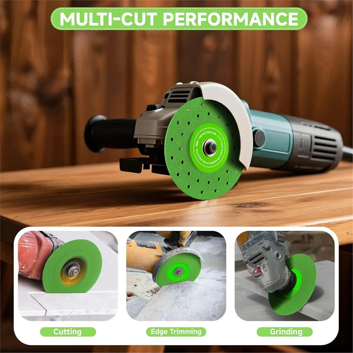 (AIMA) 4-1/2" Tile Cutting Disc for Angle Grinder, Porcelain/Glass/Ceramic/Granite/Marble, 7/8" Arbor-6 Pack
(AIMA) 4-1/2" Tile Cutting Disc for Angle Grinder, Porcelain/Glass/Ceramic/Granite/Marble, 7/8" Arbor-6 Pack