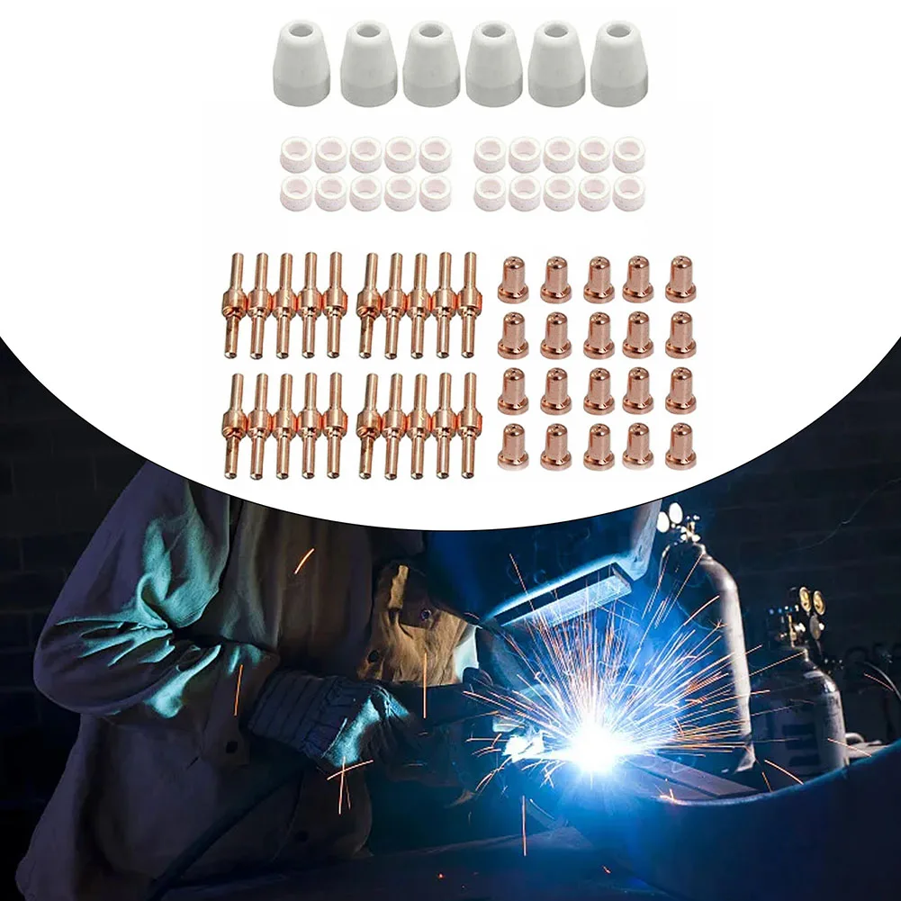 66PCS For PT-31 Plasma Cutting Consumables Extended Tips Electrode For Cut 40 Fit For Various Plasma Cutting Torches
66PCS For PT-31 Plasma Cutting Consumables Extended Tips Electrode For Cut 40 Fit For Various Plasma Cutting Torches