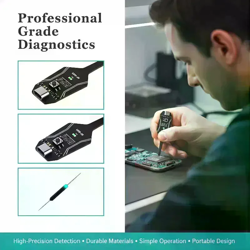 RF4 RF-ID01 Inductance Tester Electromagnetic Fault Detection Tool For Phone Motherboard Circuit Board Repair
RF4 RF-ID01 Inductance Tester Electromagnetic Fault Detection Tool For Phone Motherboard Circuit Board Repair