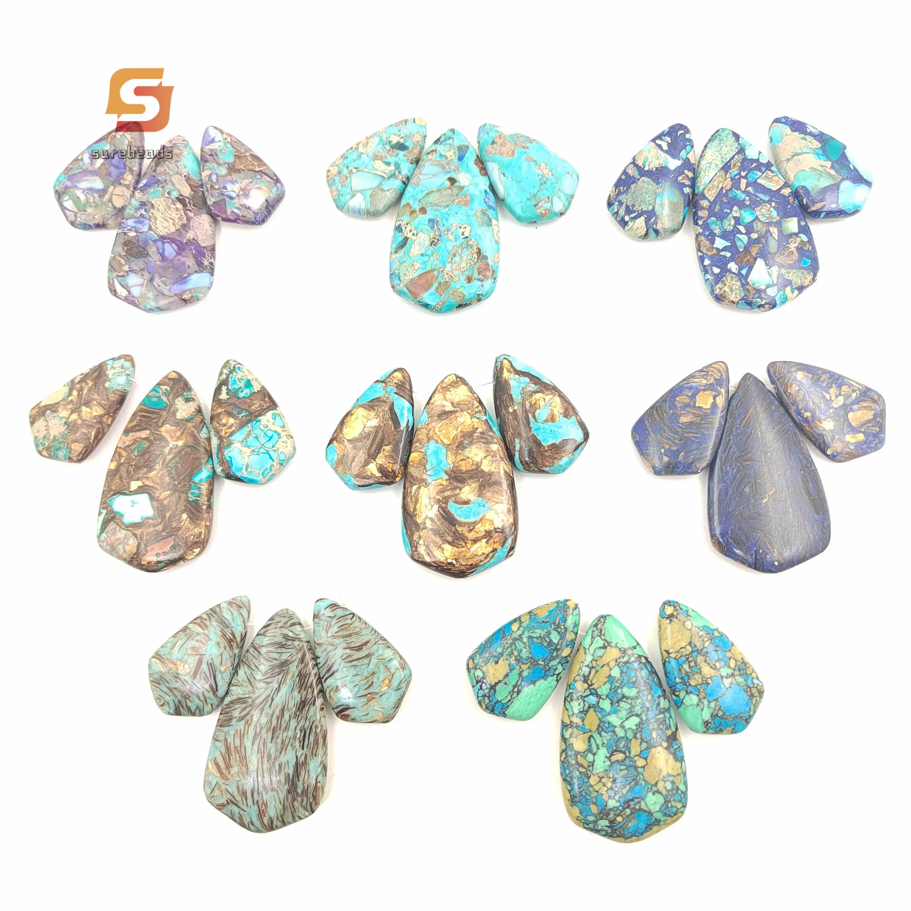 7pcs/set Multicolor Sea Sediment Imperial Jasper Top Drilled Inverted Triangle Graduated Pendant Earring Beads Necklaces Jewelry
7pcs/set Multicolor Sea Sediment Imperial Jasper Top Drilled Inverted Triangle Graduated Pendant Earring Beads Necklaces Jewelry