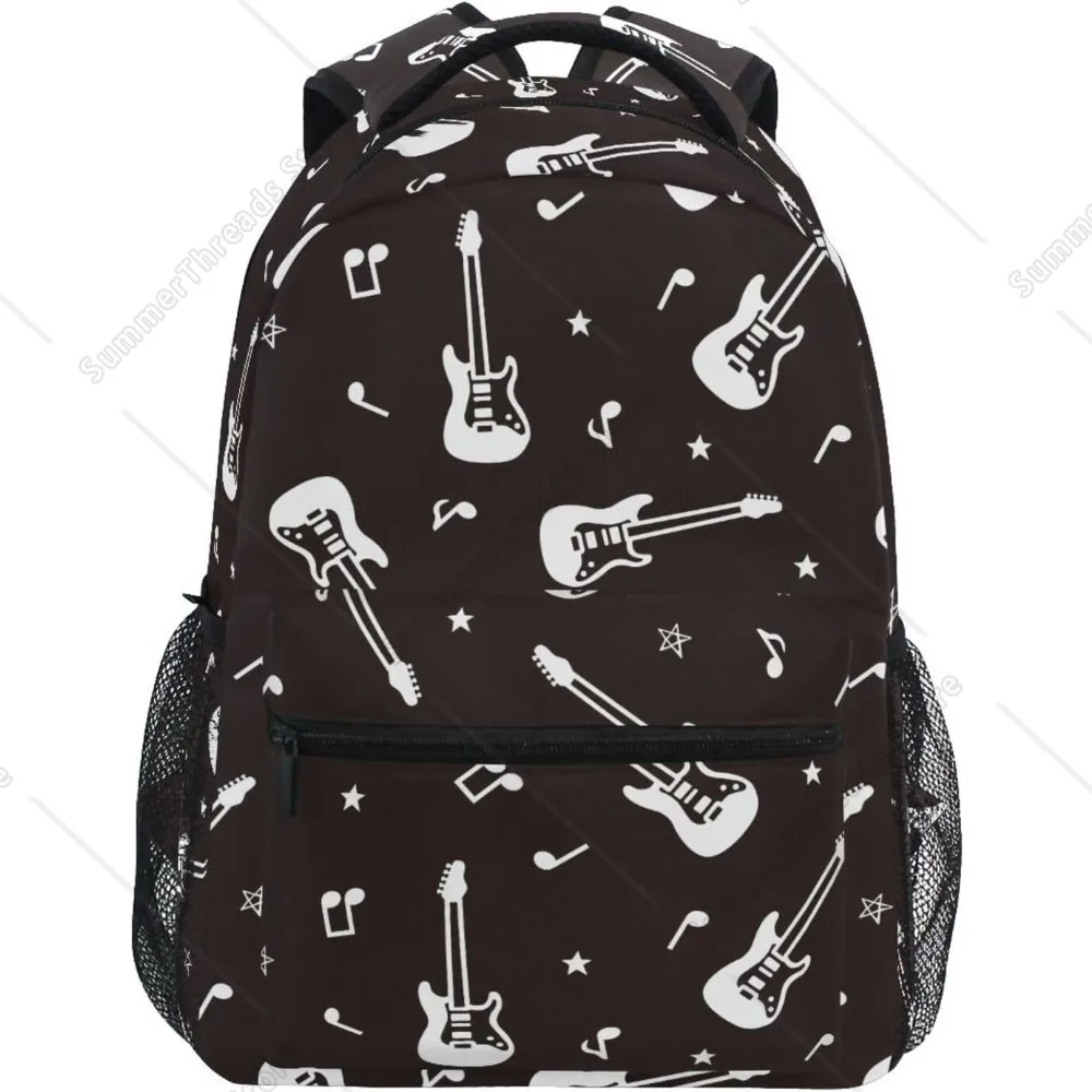 Black White Guitar Boys Girls School Computer Backpacks Book Bag Travel Hiking Camping Daypack 
Black White Guitar Boys Girls School Computer Backpacks Book Bag Travel Hiking Camping Daypack