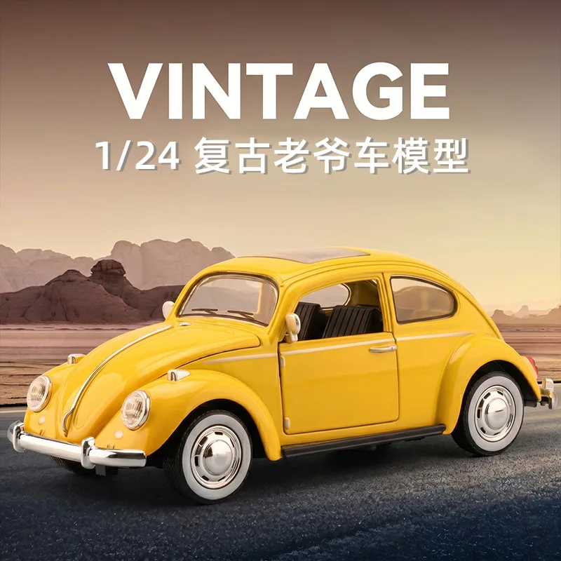 High Quality 1:24 Vintage Automobile Model Four Side Doors Openable Light Sound Interactive Educational Kids Toy
High Quality 1:24 Vintage Automobile Model Four Side Doors Openable Light Sound Interactive Educational Kids Toy