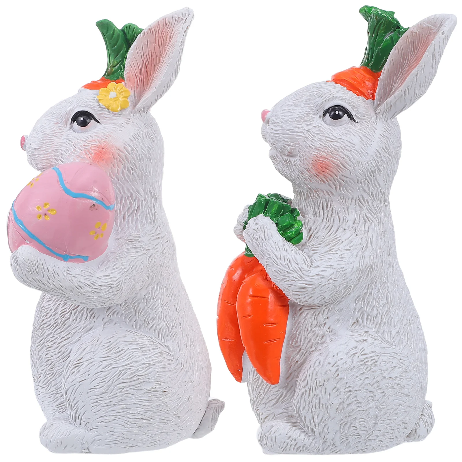 2Pcs Mini Resin Bunnies Lovely Little Animal Ornaments for Home Garden Decoration Easter Theme Display Creative Kawaii Rabbit
2Pcs Mini Resin Bunnies Lovely Little Animal Ornaments for Home Garden Decoration Easter Theme Display Creative Kawaii Rabbit