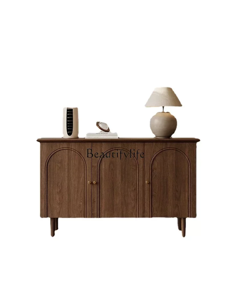 Home Entrance Cabinet Walnut Color Solid Wood Storage High Leg Simple Home Living Room Storage Shoe Cabinet
Home Entrance Cabinet Walnut Color Solid Wood Storage High Leg Simple Home Living Room Storage Shoe Cabinet