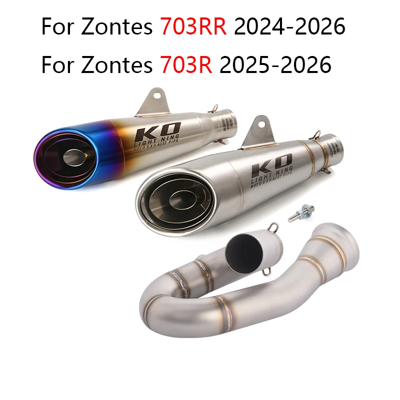 Slip On For Zontes 703RR 2024-2026 703R 2025-2026 Motorcycle Whole Exhaust System Muffler Header Link Pipe 304 Stainless Steel
Slip On For Zontes 703RR 2024-2026 703R 2025-2026 Motorcycle Whole Exhaust System Muffler Header Link Pipe 304 Stainless Steel