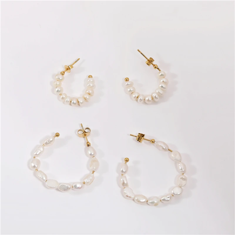 Joolim Jewekry High End PVD Wholesale Drop Shipping Supplier Waterproof Elegant Dainty Freshwater Pearl Rice Beads Hoop Earring
Joolim Jewekry High End PVD Wholesale Drop Shipping Supplier Waterproof Elegant Dainty Freshwater Pearl Rice Beads Hoop Earring