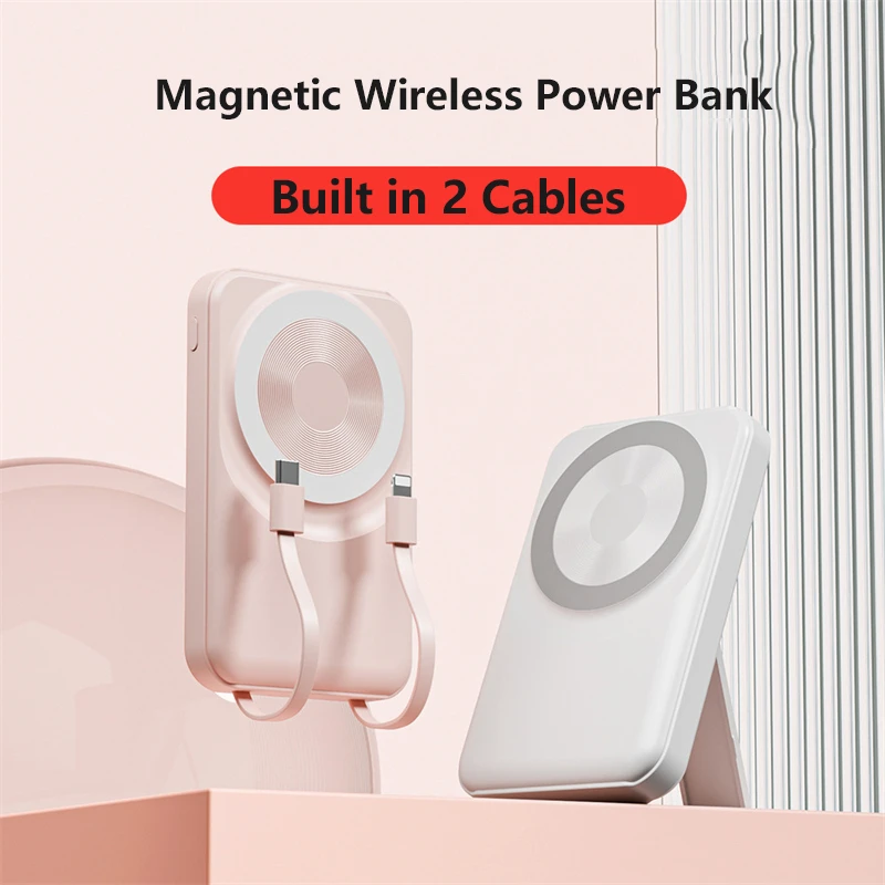 Магнитный Power Bank 10000 мАч, беспроводное зарядное устройство для телефона, внешний аккумулятор 20 Вт, быстрая зарядка для iPhone X, Samsung, Power Bank с кабелем
Магнитный Power Bank 10000 мАч, беспроводное зарядное устройство для телефона, внешний аккумулятор 20 Вт, быстрая зарядка для iPhone X, Samsung, Power Bank с кабелем