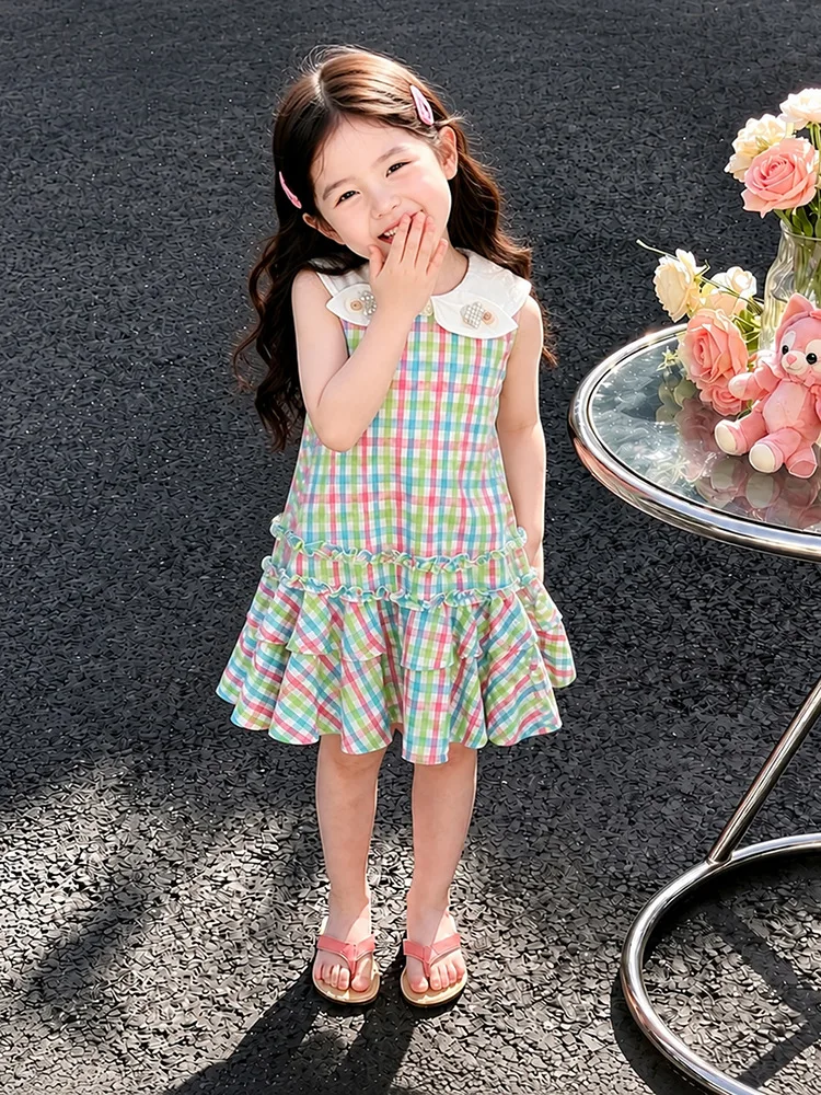 2026 New Baby Summer Girls Plaids Dress, Princess Kids Sweet Fashion Party Dress 2-7T
2026 New Baby Summer Girls Plaids Dress, Princess Kids Sweet Fashion Party Dress 2-7T