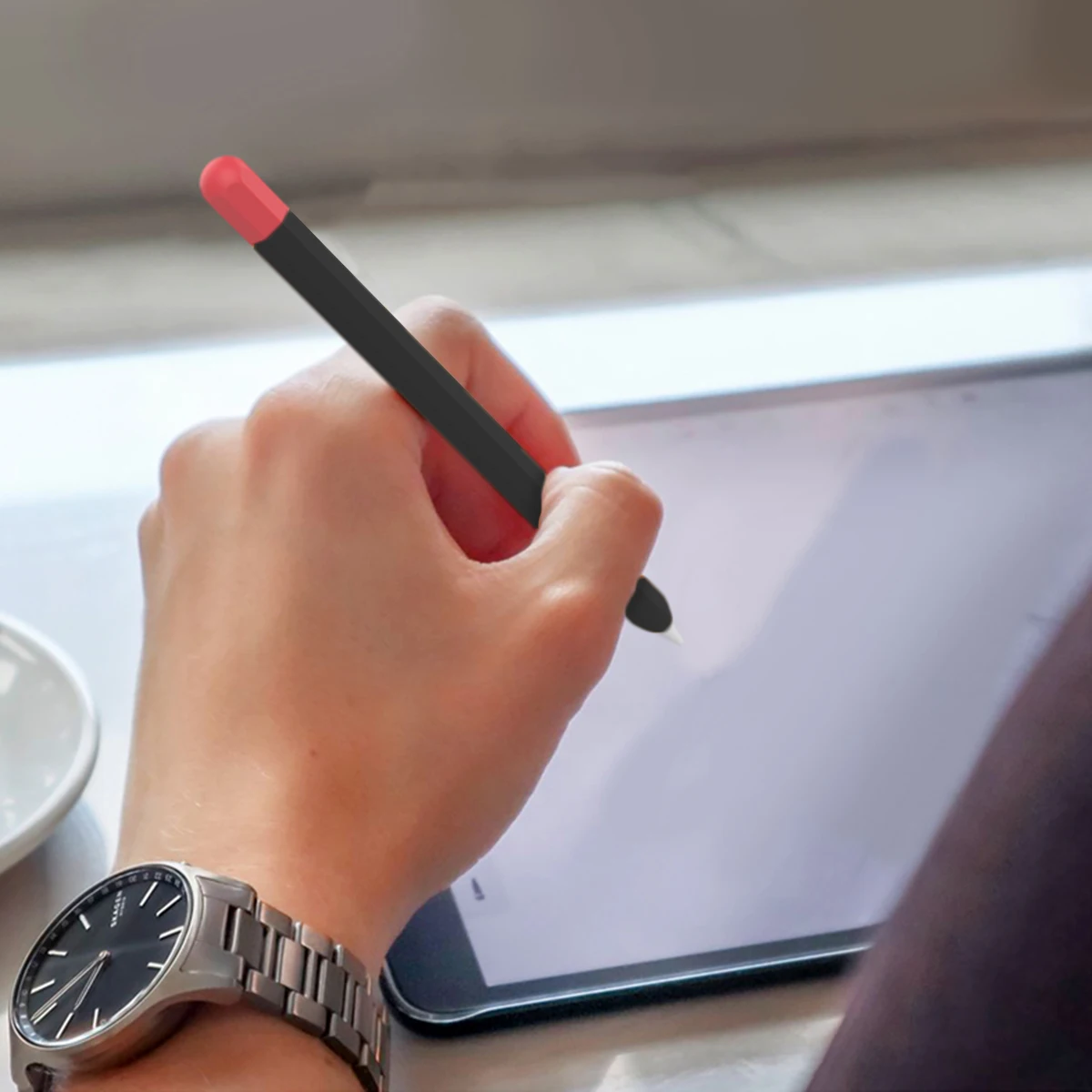 Silicone Case Protective Sleeve Pencil Touch Pen Stylus Cover Compatible for Apple Pencil 2nd Generation (Black)
Silicone Case Protective Sleeve Pencil Touch Pen Stylus Cover Compatible for Apple Pencil 2nd Generation (Black)