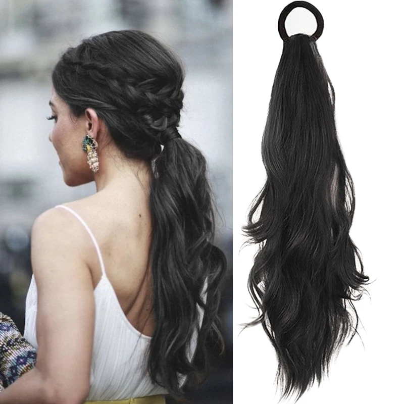 Syntehtic 16inch Hair Ponytail Extensions Women Hairpieces Tail Hair with Elastic Band Natural False Wavy Ponytail for Women Use
Syntehtic 16inch Hair Ponytail Extensions Women Hairpieces Tail Hair with Elastic Band Natural False Wavy Ponytail for Women Use