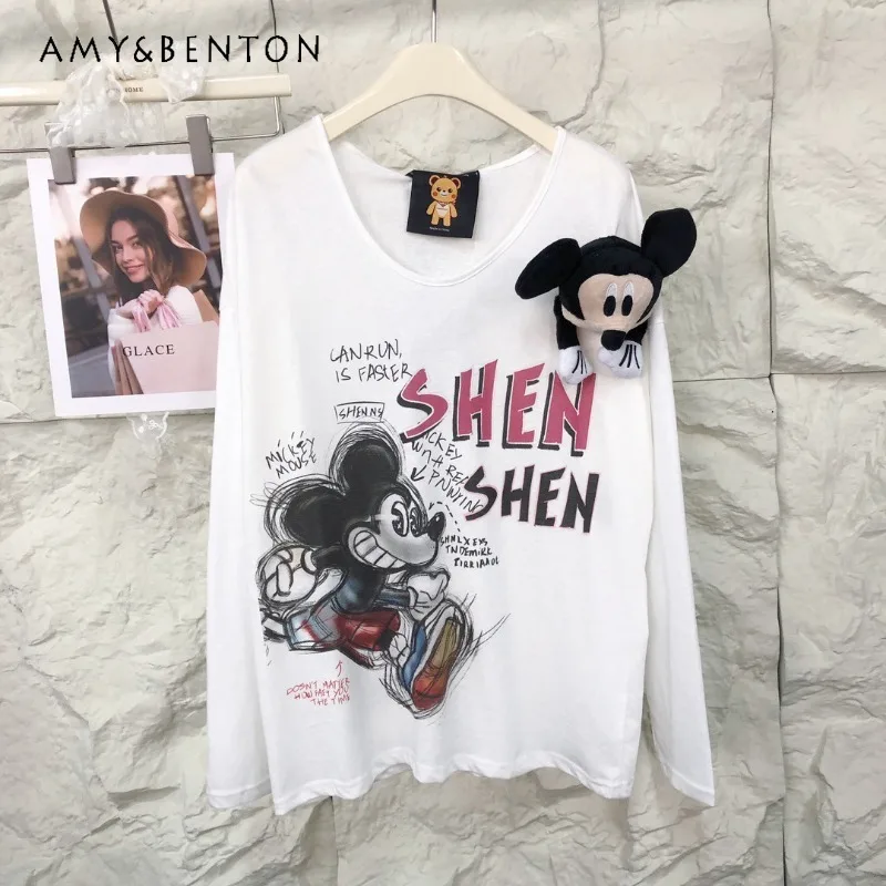 Beautiful 3D Cartoon Brooch T-shirt Stylish Casual Loose Versatile Cartoon Print Long-sleeves Sun Protection Shirt Y2k Clothes
Beautiful 3D Cartoon Brooch T-shirt Stylish Casual Loose Versatile Cartoon Print Long-sleeves Sun Protection Shirt Y2k Clothes