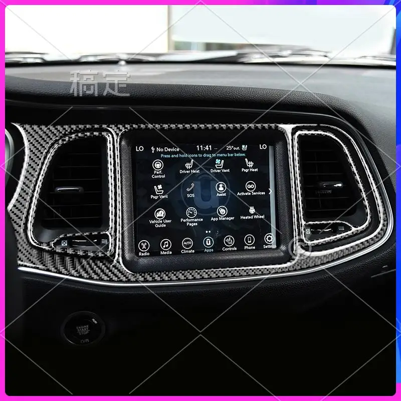 NEW-Carbon Fiber For Dodge Challenger 2015-2021 Accessories Driver Center Console Dash Trim Air Outlet Cover Sticker
NEW-Carbon Fiber For Dodge Challenger 2015-2021 Accessories Driver Center Console Dash Trim Air Outlet Cover Sticker