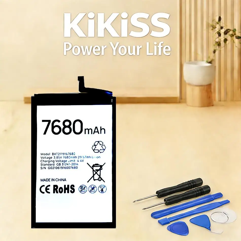 Экологически чистая батарея для мобильного телефона 7680 мАч для Doogee BAT2119167680
Экологически чистая батарея для мобильного телефона 7680 мАч для Doogee BAT2119167680