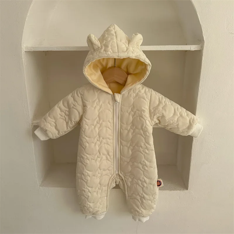 Children's Clothing Autumn Boy Pressed Cotton Long Sleeve Bodysuit Little Bear Ears Hooded Zipper for Warm Girls' Romper 2023
Children's Clothing Autumn Boy Pressed Cotton Long Sleeve Bodysuit Little Bear Ears Hooded Zipper for Warm Girls' Romper 2023