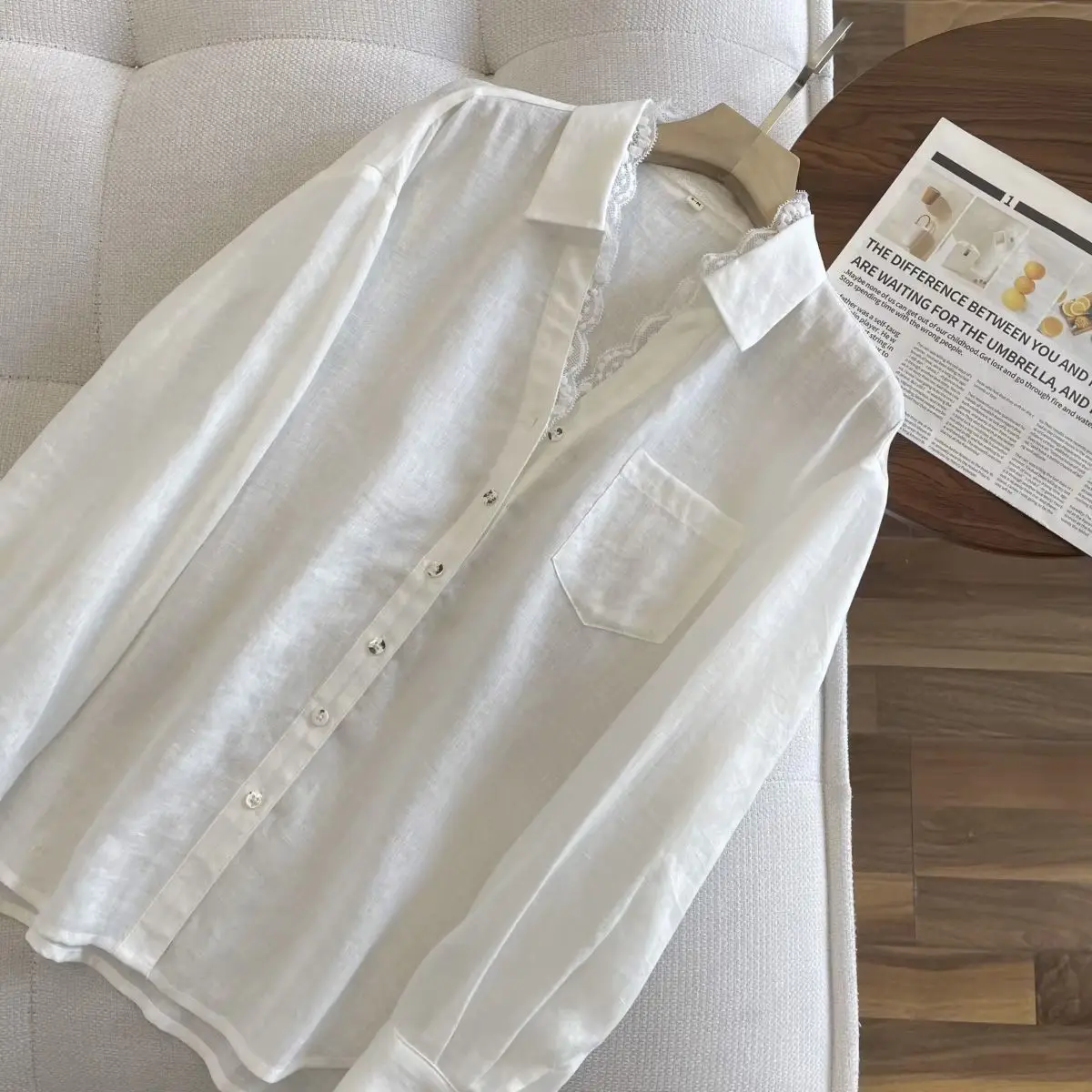 Dave&di V-neck Pure Linen Breathable Comfortable Loose Artistic Long Sleeved White Shirt Sunscreen Top Clothes Shirts Tops
Dave&di V-neck Pure Linen Breathable Comfortable Loose Artistic Long Sleeved White Shirt Sunscreen Top Clothes Shirts Tops