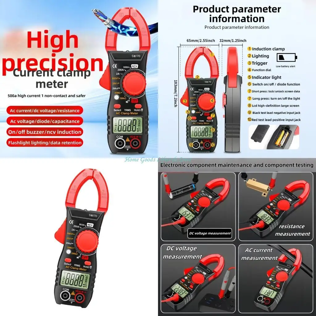 E74E Professional Digital Electrical Multimeter For Voltage Current Resistance Test
E74E Professional Digital Electrical Multimeter For Voltage Current Resistance Test