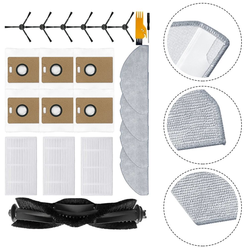 Полный комплект аксессуаров для робота-пылесоса Tapo RV30 Max Plus RV20 Max Plus: сменные щетки, фильтры, салфетки для мытья полов, мешки для сбора пыли
Полный комплект аксессуаров для робота-пылесоса Tapo RV30 Max Plus RV20 Max Plus: сменные щетки, фильтры, салфетки для мытья полов, мешки для сбора пыли