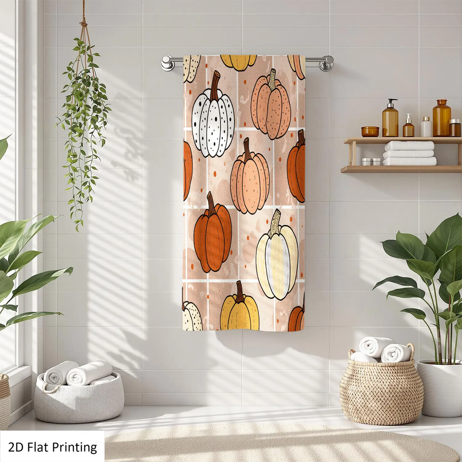 1Pc Halloween Pumpkins Geometric Style Bathroom Hand Towel Bath Towel, Multiple Size Microfiber Polyester Towel, Unique Home Decorative Kitchen Towels, Festival Bathroom Accessories Decor, Quick Dry and Absorbent
1Pc Halloween Pumpkins Geometric Style Bathroom Hand Towel Bath Towel, Multiple Size Microfiber Polyester Towel, Unique Home Decorative Kitchen Towels, Festival Bathroom Accessories Decor, Quick Dry and Absorbent
