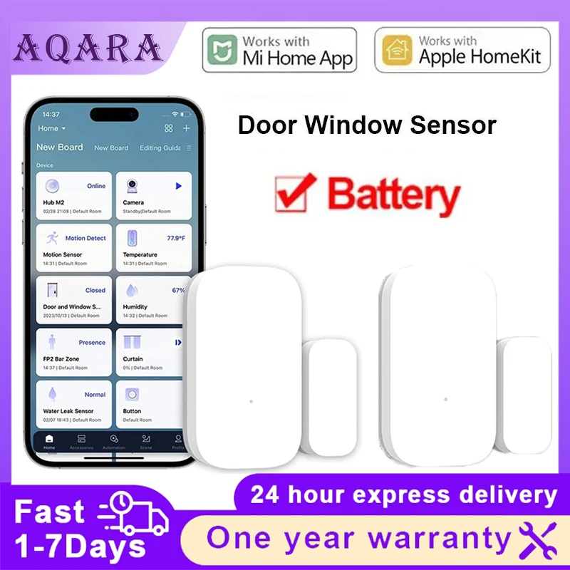 Датчик двери и окна Aqara ZigBee, беспроводное соединение, умный датчик двери, работает с приложением Xiao mi Mi Home HomeKit для Android iOS
Датчик двери и окна Aqara ZigBee, беспроводное соединение, умный датчик двери, работает с приложением Xiao mi Mi Home HomeKit для Android iOS