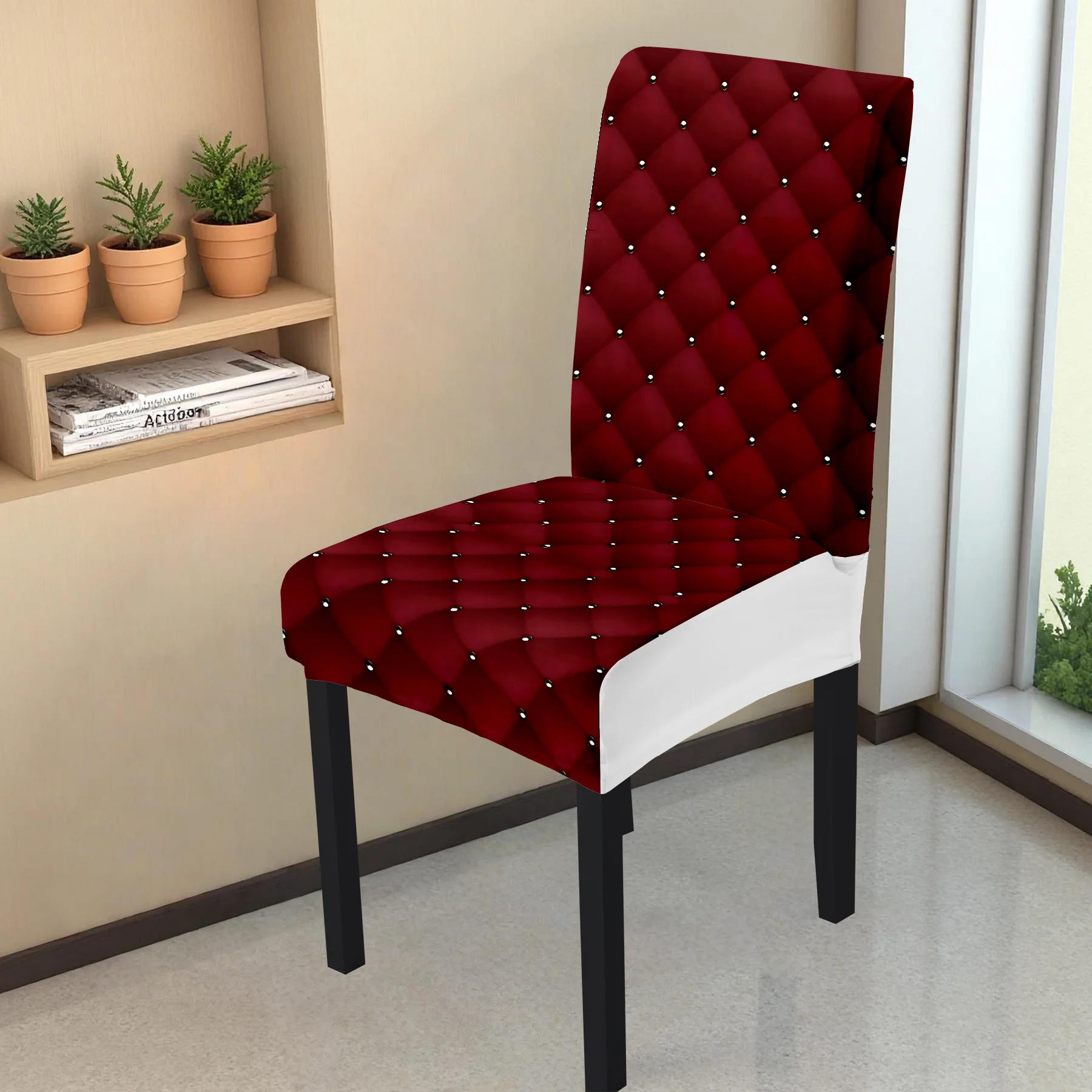 2024 New Stretch Full - Coverage Chair Cover, Luxurious Red Diamond Studded Pattern, Washable & Fade - Res
2024 New Stretch Full - Coverage Chair Cover, Luxurious Red Diamond Studded Pattern, Washable & Fade - Res