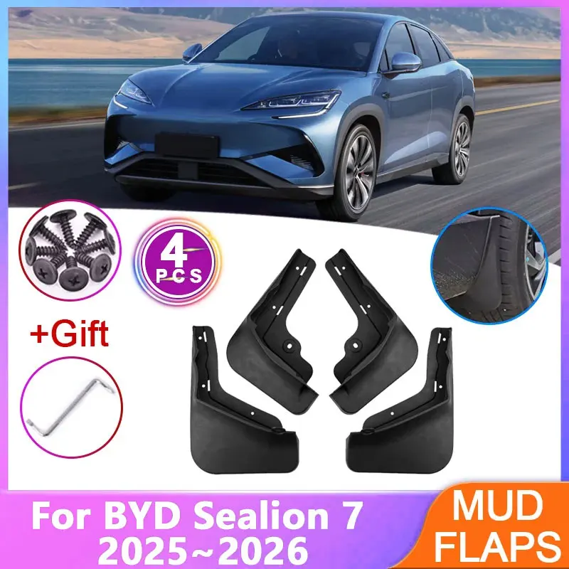 Для BYD Sealion 7 2025 2026, 4 шт., автомобильные брызговики, защита от брызг, передние и задние, аксессуары, инструменты
Для BYD Sealion 7 2025 2026, 4 шт., автомобильные брызговики, защита от брызг, передние и задние, аксессуары, инструменты